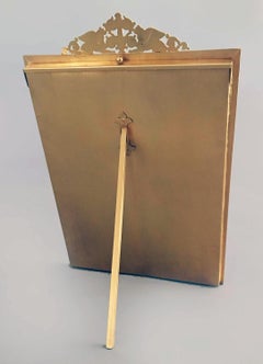French Gilded Bronze Photo Frame