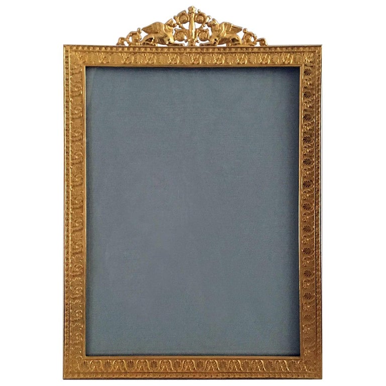 French Gilded Bronze Photo Frame at 1stDibs