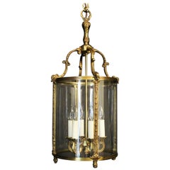 French Gilded Bronze Six-Light Antique Lantern