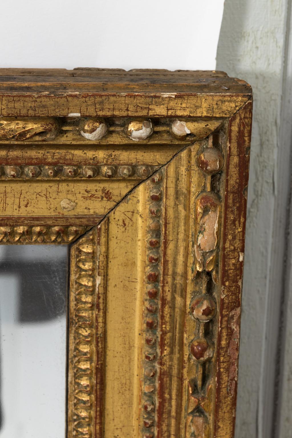 Carved French Gilded Mirror, circa 1850