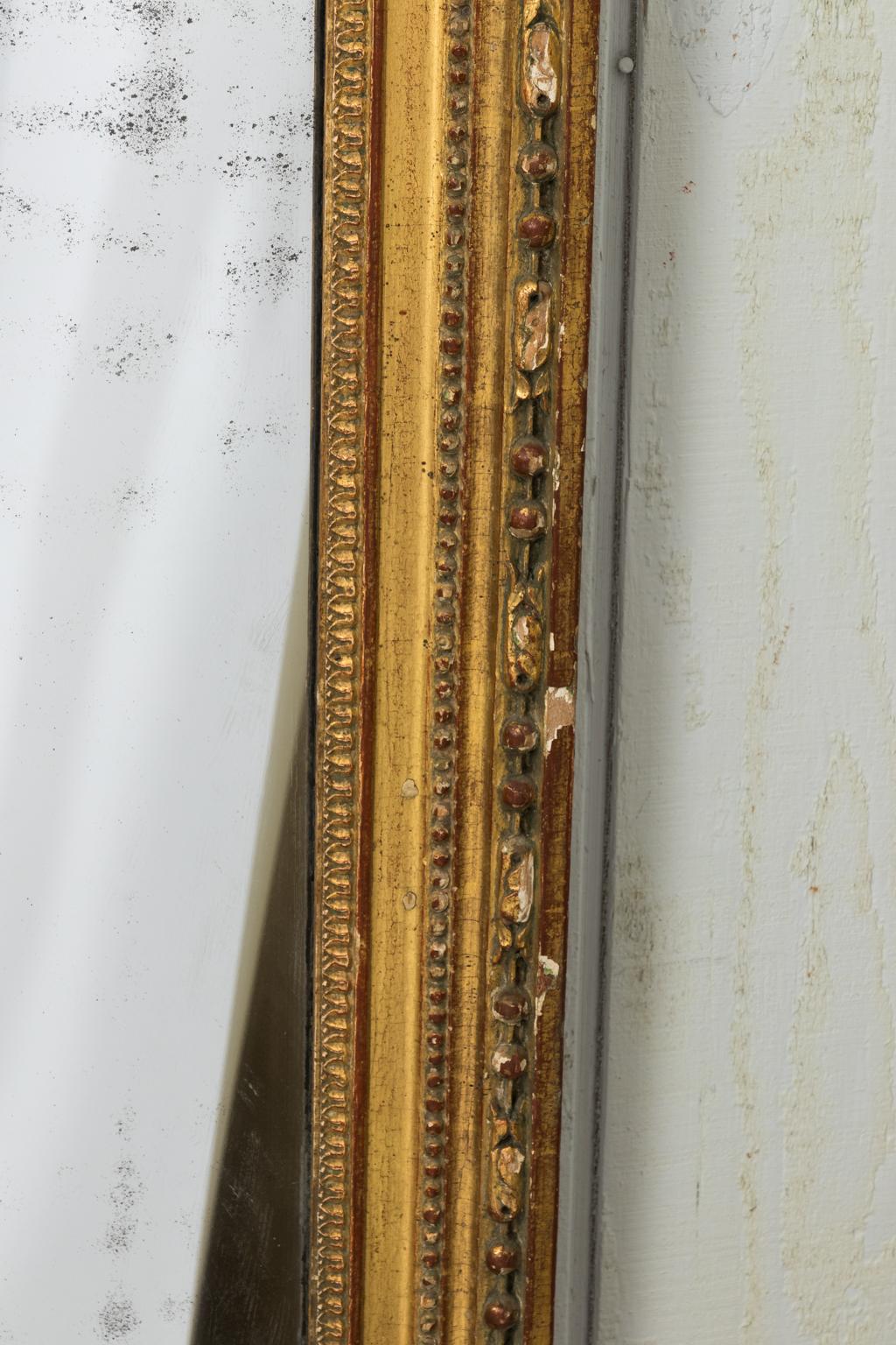 French Gilded Mirror, circa 1850 In Good Condition In Stamford, CT