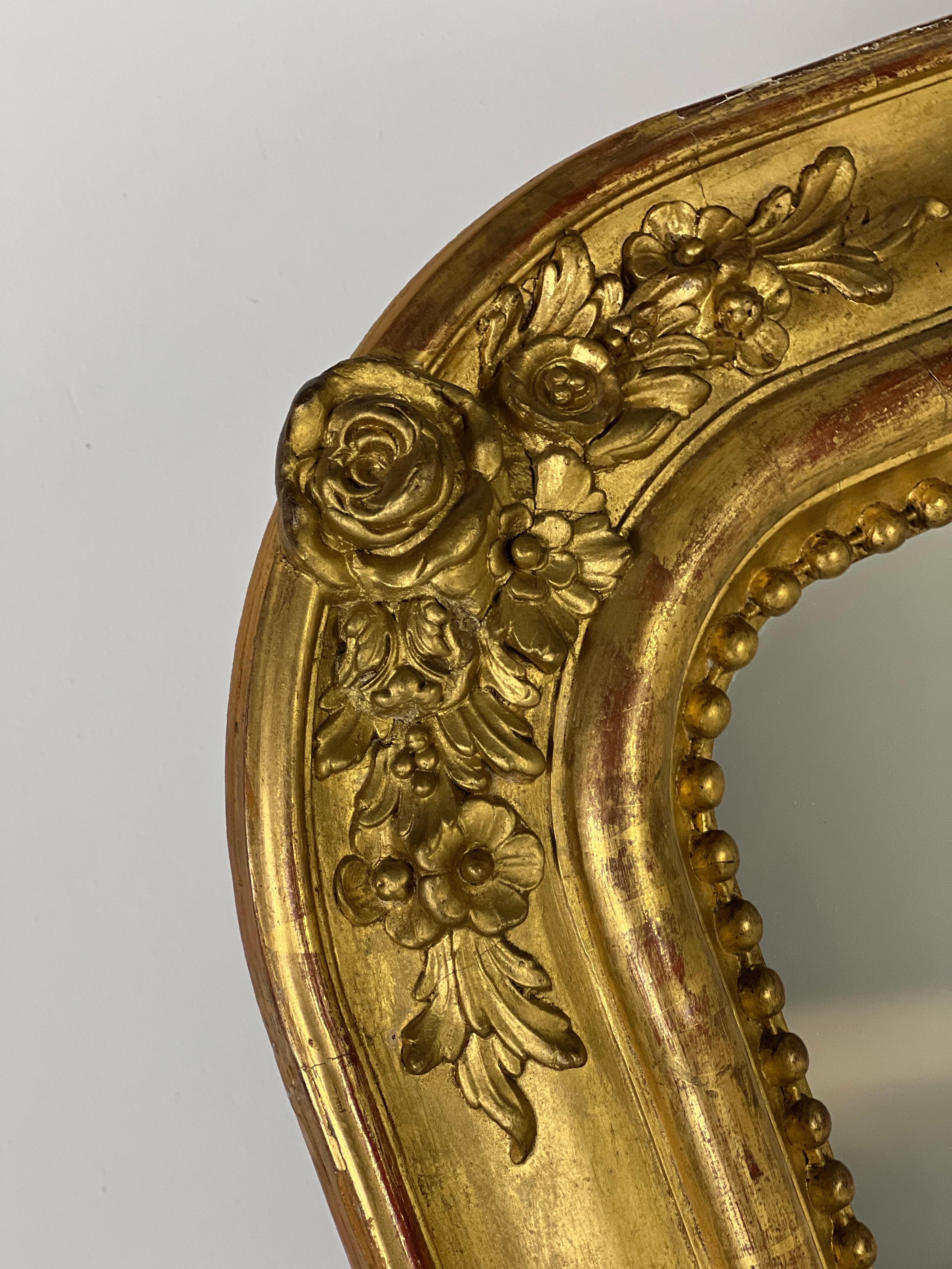 Espejo dorado francés en venta 7