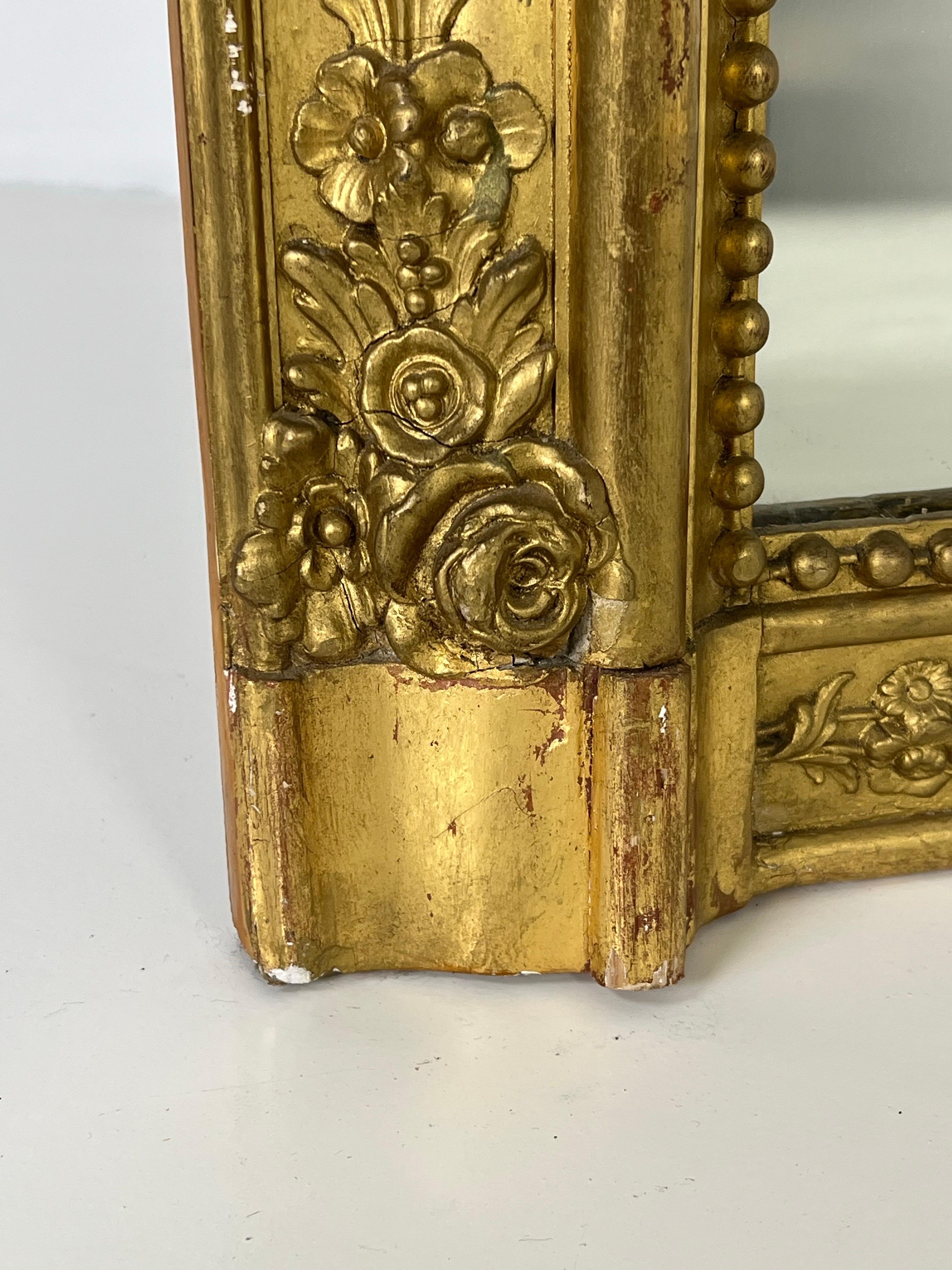 Espejo dorado francés en Excelente estado para la venta en MILL, NL