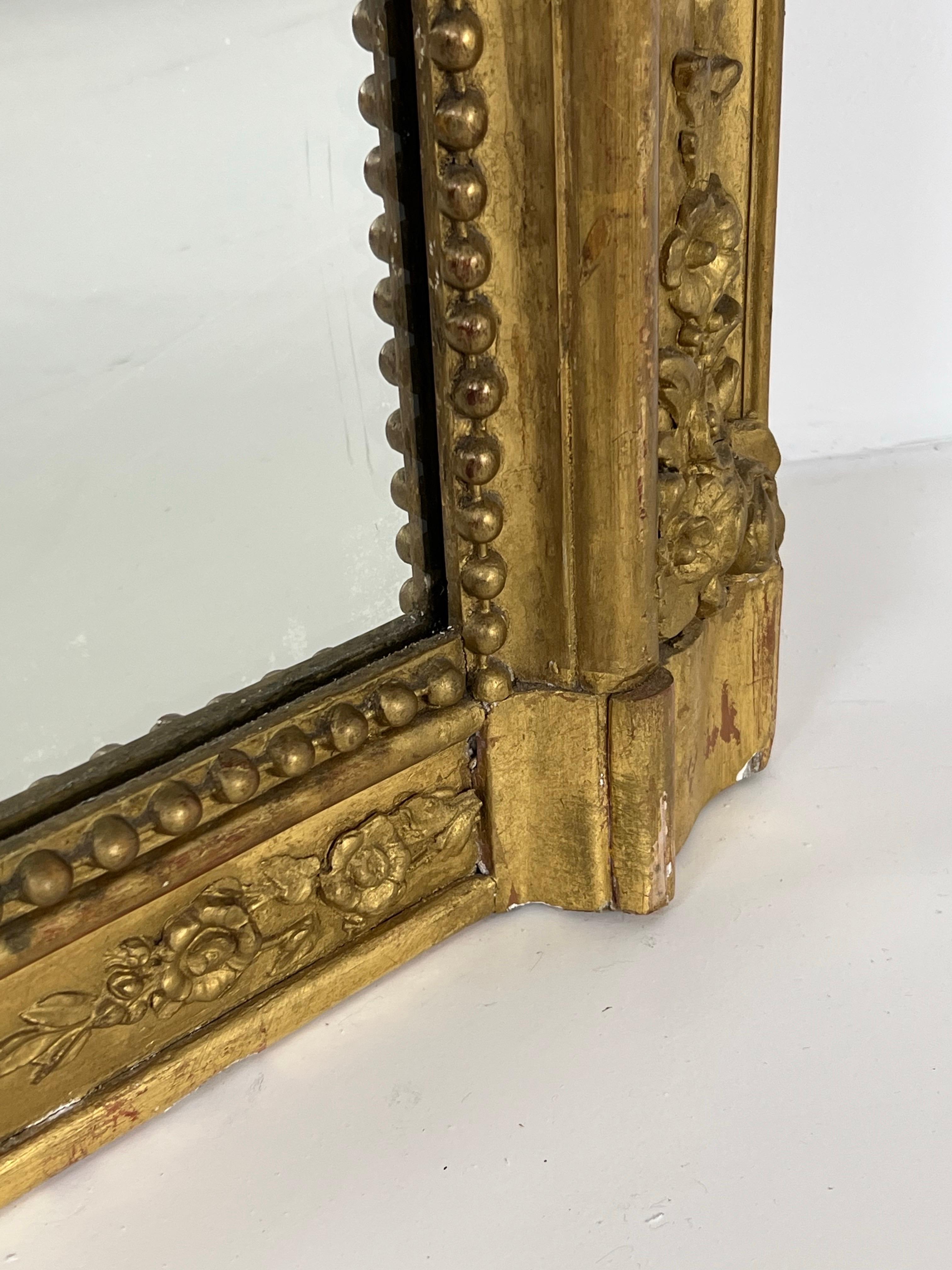 Espejo dorado francés en venta 2