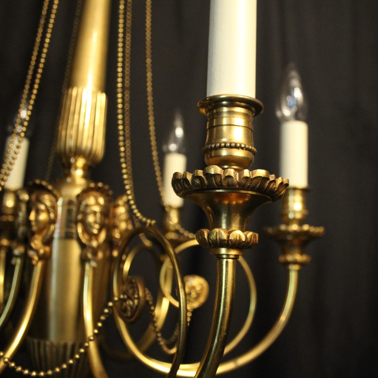 pair of antique chandeliers