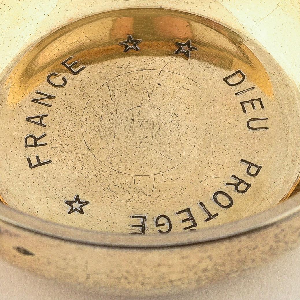 French Gilded Silver Cognac Taster, Paris, 1962 In Good Condition In St. Catharines, ON