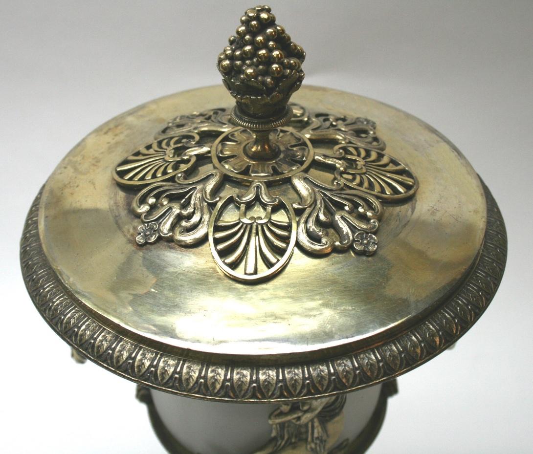 Gilt French Gilded Silver Sugar Bowl and Cover, Paris, Early 19th C