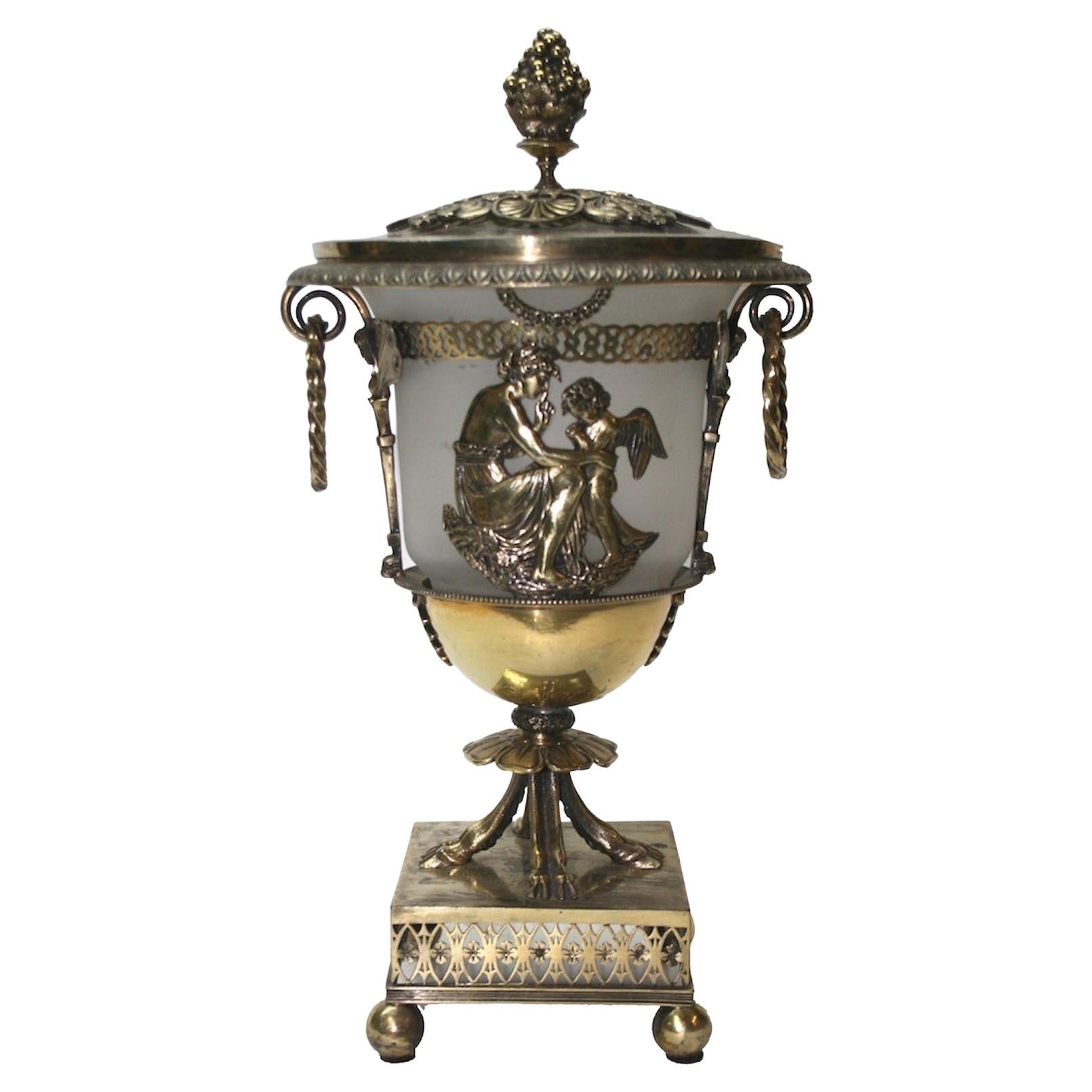 French Gilded Silver Sugar Bowl and Cover, Paris, Early 19th C