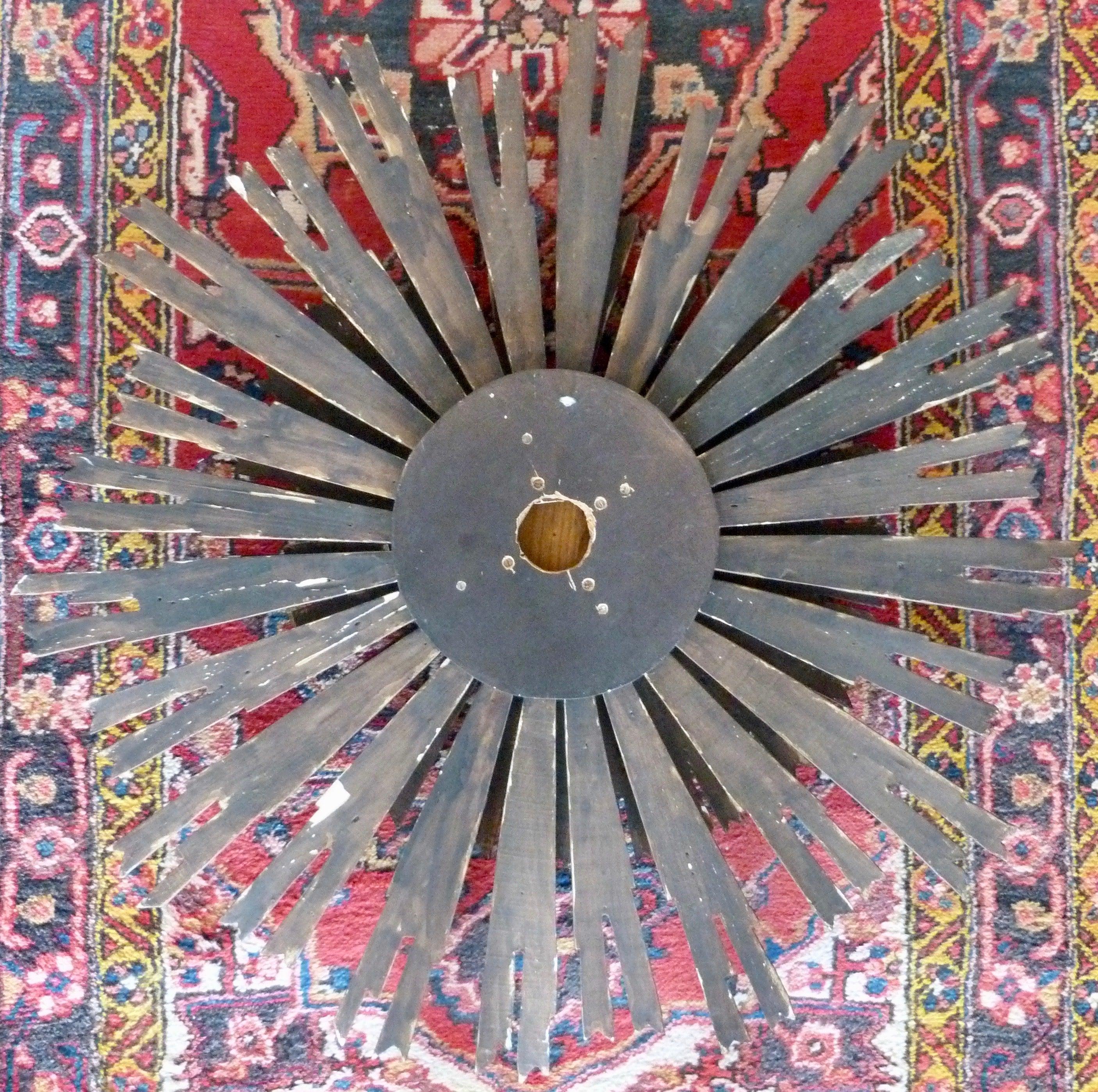 French Gilded Sunburst Mirror, Second Half of the 19th Century 1