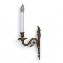 French Gilded Vintage One Arm Sconce