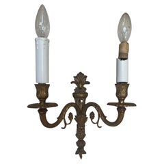French Gilded Vintage Two Arm Sconce