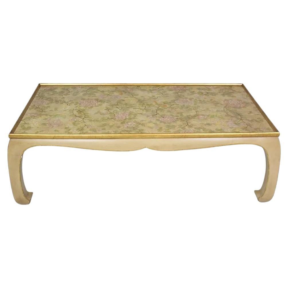 French Gilt and Lacquer Coffee Table by Atelier Midavaine