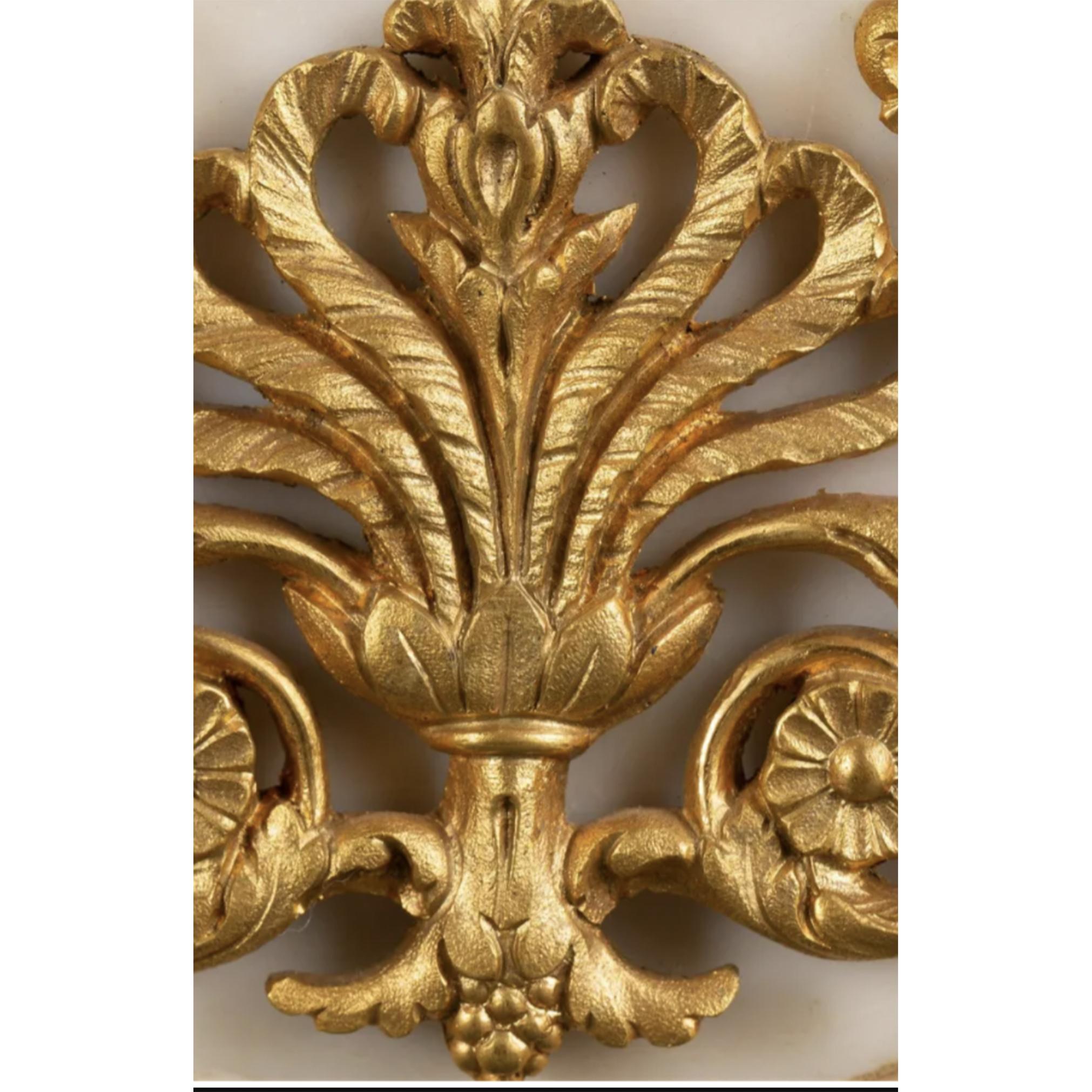 Horloge des Trois Grâces de Mable en bronze doré de Samuel Marti & Cie en vente 2