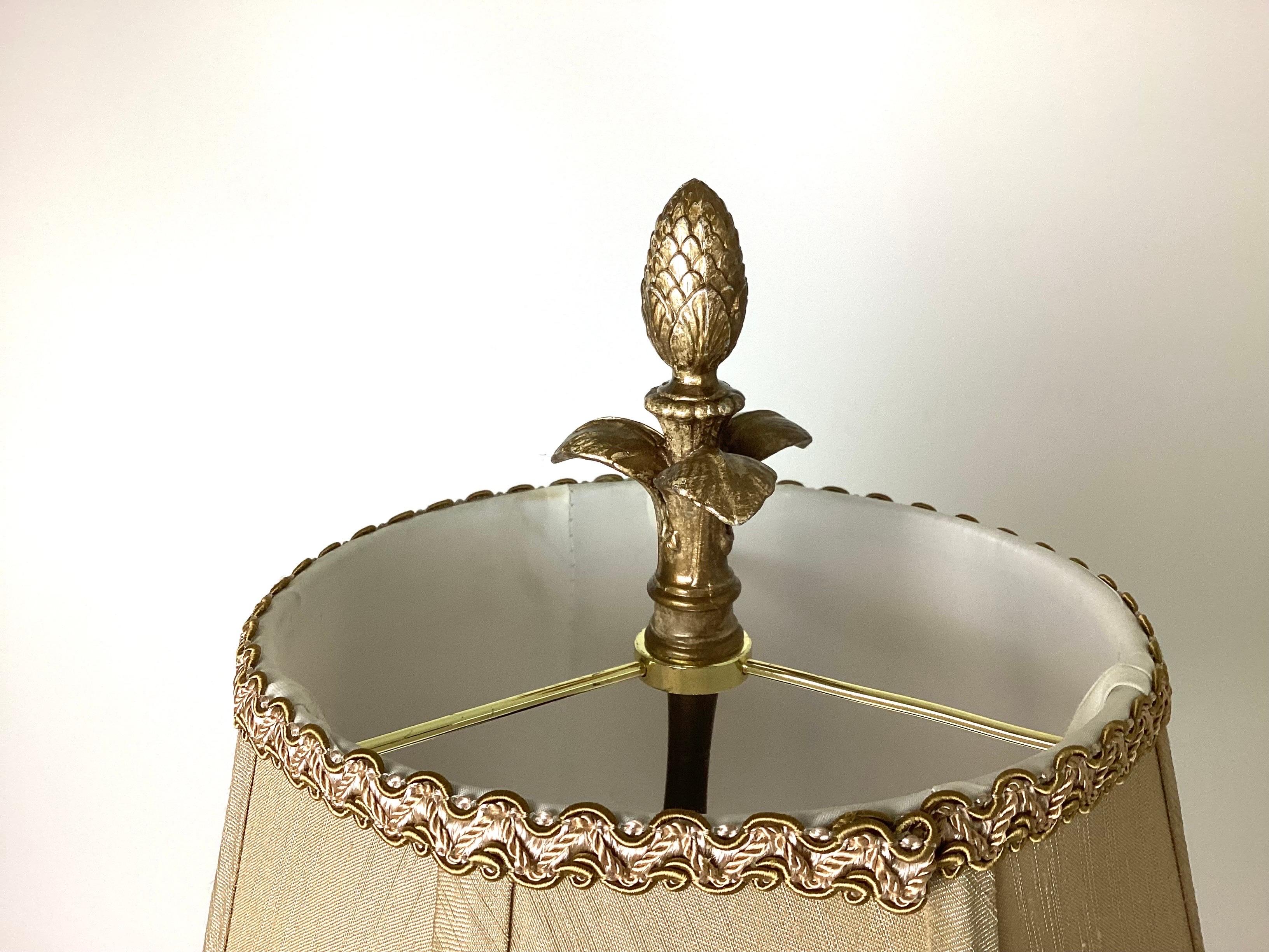 Néo-empire Lampe de bureau française en bronze doré et onyx en vente