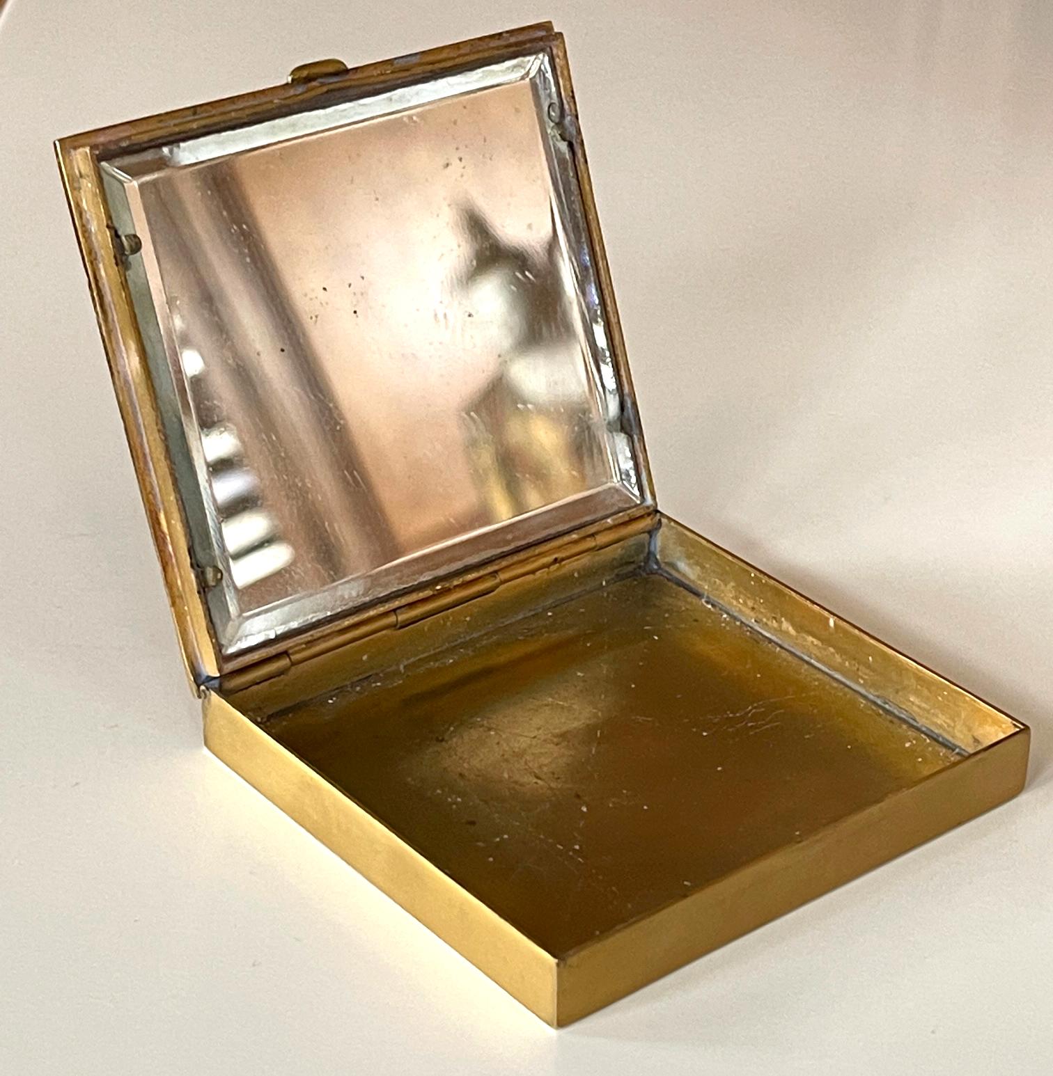 French Gilt Bronze Box Coffre Line Vautrin For Sale 2