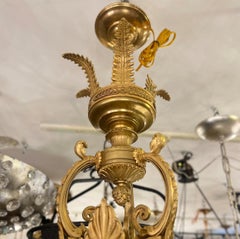 French Gilt Bronze Empire Chandelier