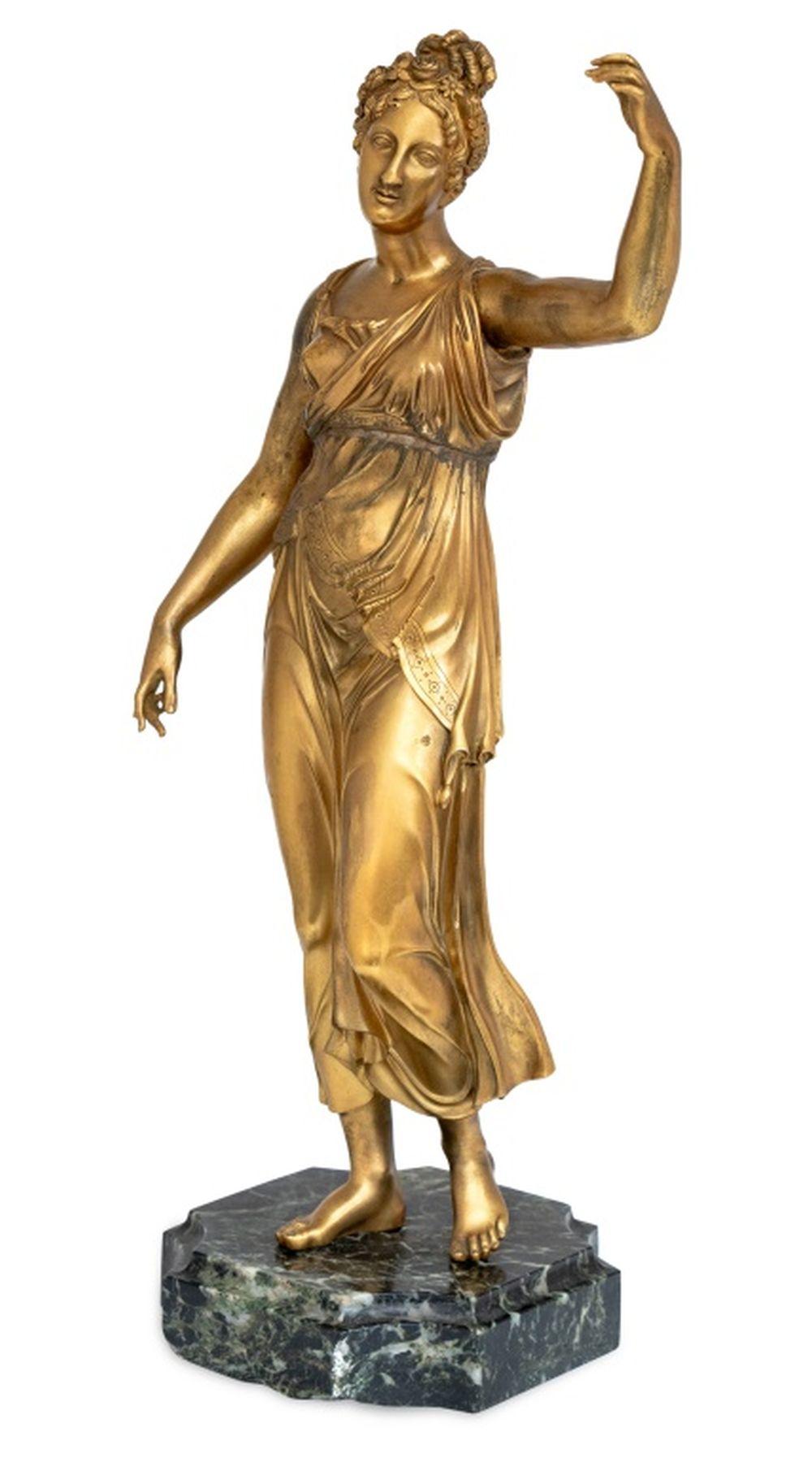 Dorato Scultura figurativa francese in bronzo dorato in vendita