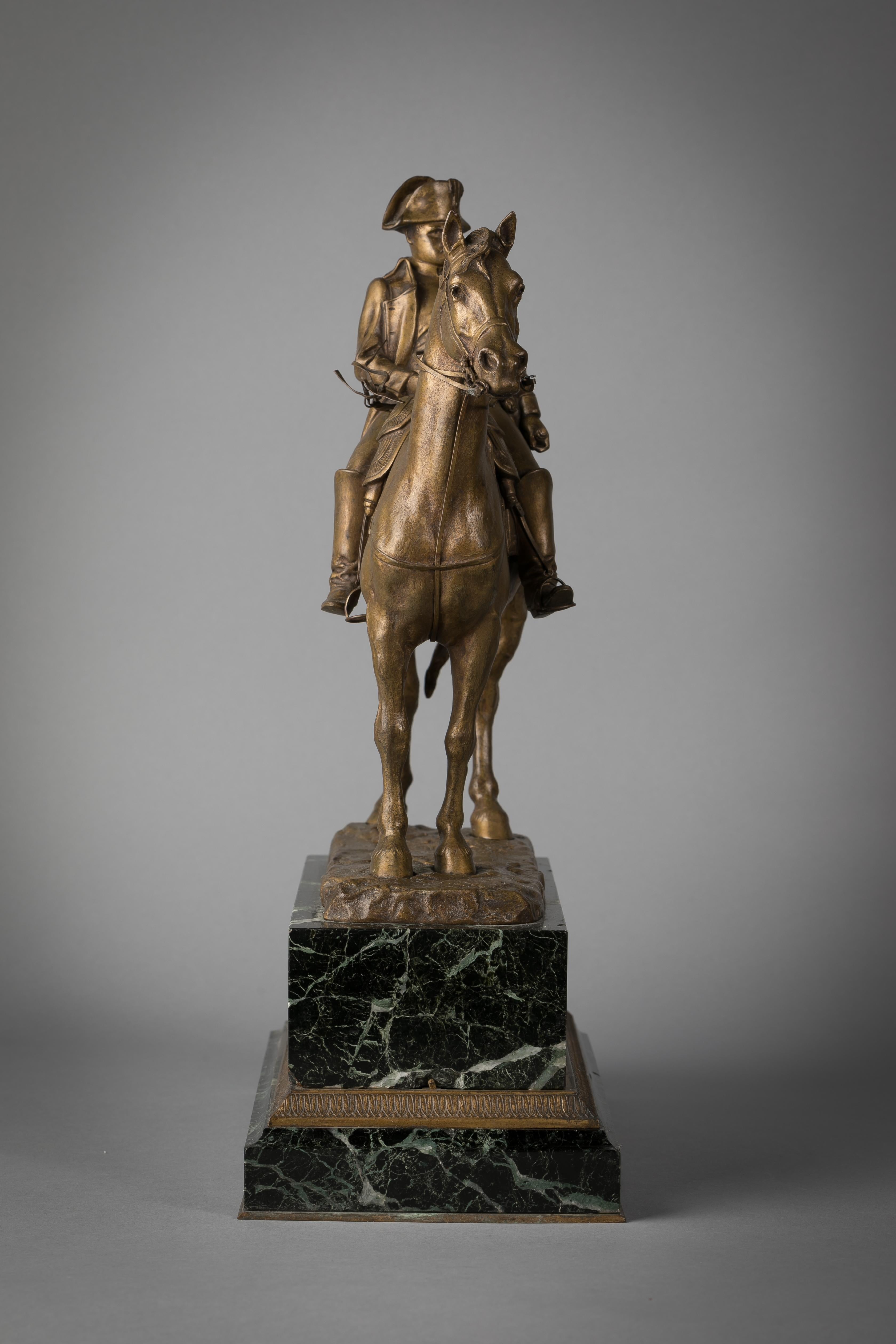 Firmato Pinedo Per Emile Pinedo (francese 1840-1916). Su base di marmo.