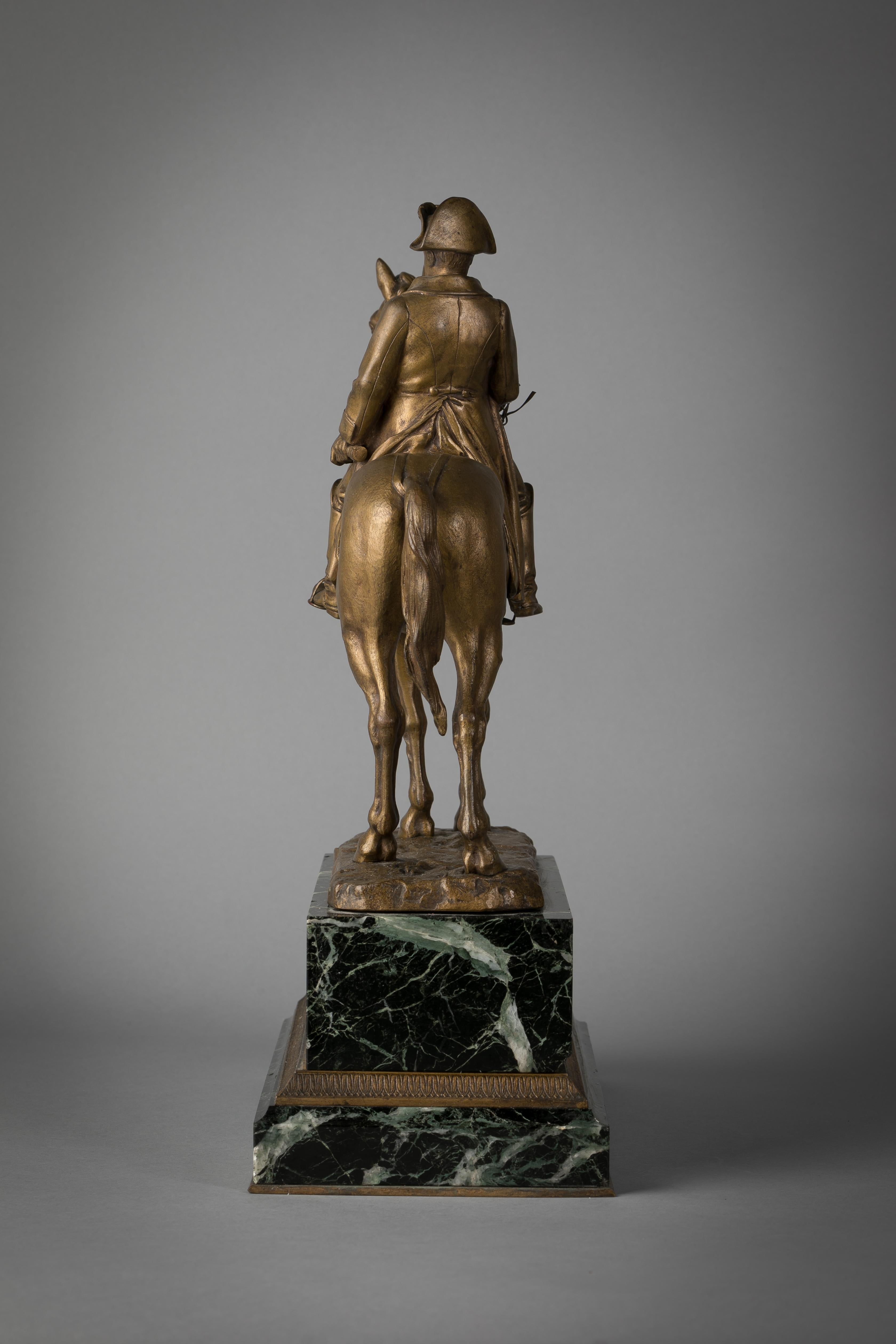 Late 19th Century French Gilt Bronze Figure of Napoleon, Emile Pinedo For Sale