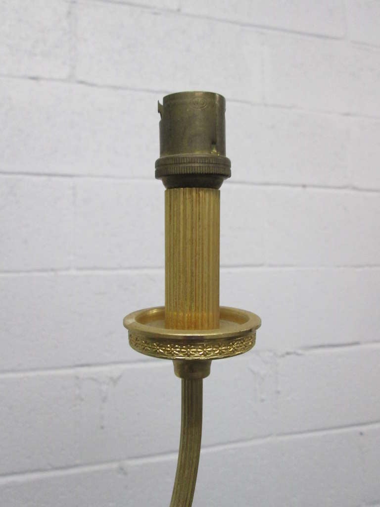 Directoire French Gilt Bronze Floor Lamp after Maison Charles For Sale
