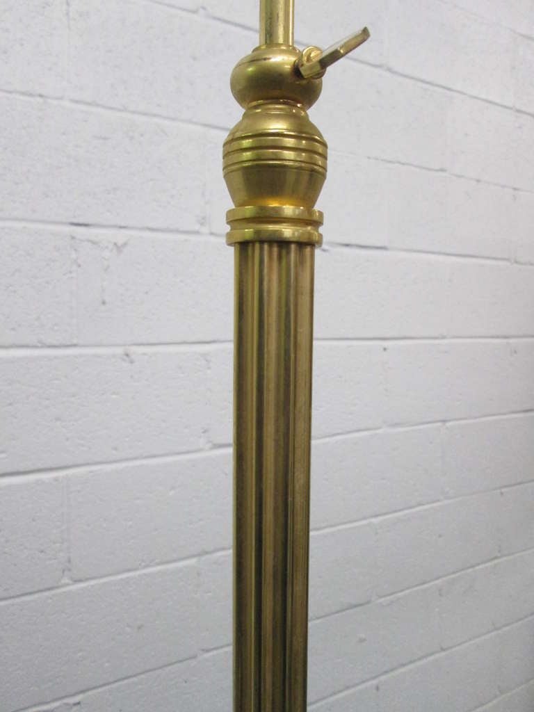 Lampadaire français en bronze doré d'après la Maison Charles Bon état - En vente à New York, NY