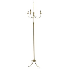 Französische Stehlampe aus vergoldeter Bronze nach Maison Charles