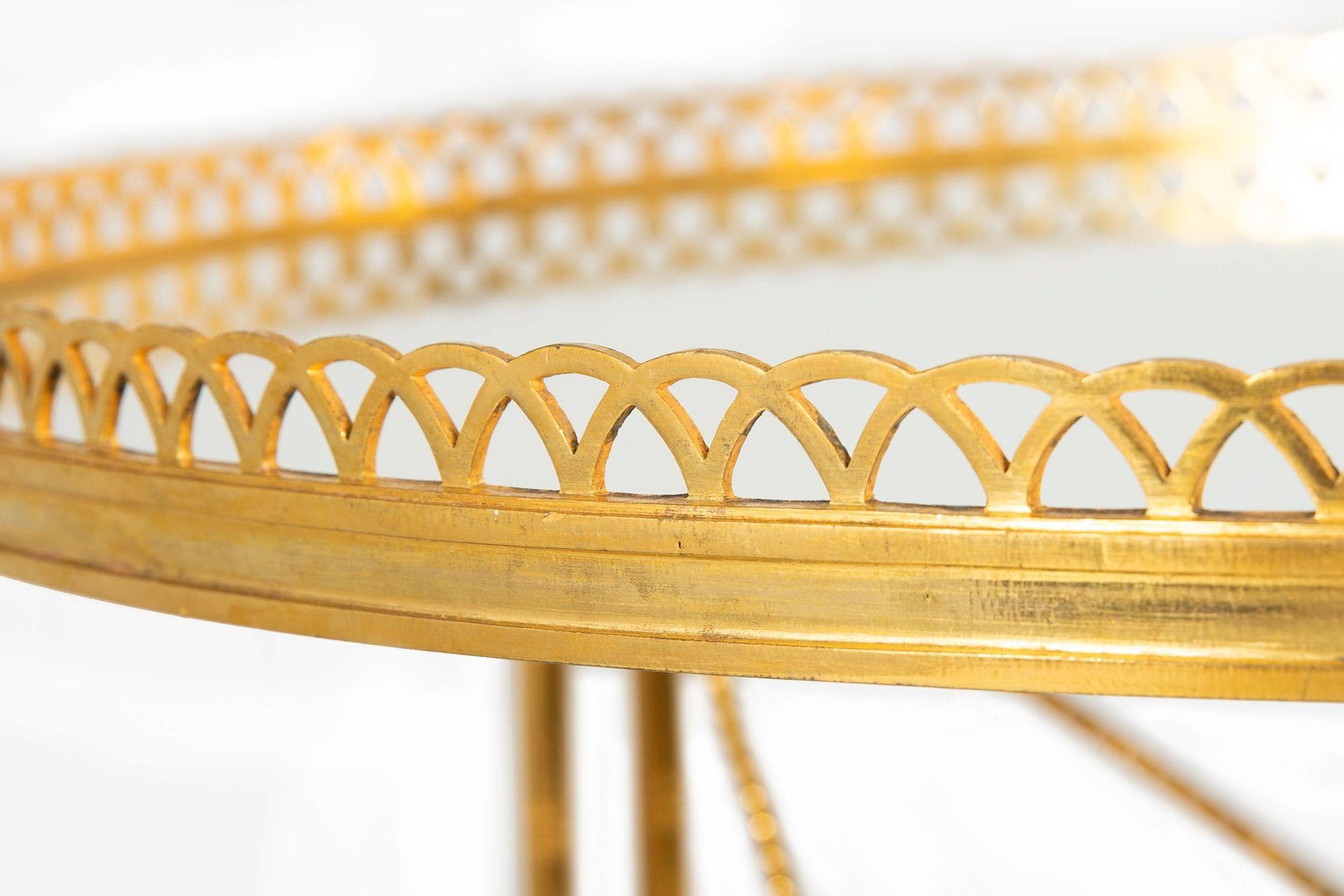 Table d'appoint en bronze doré de type Brisk One, façon Maison Jansen vers les années 1930 en vente 2