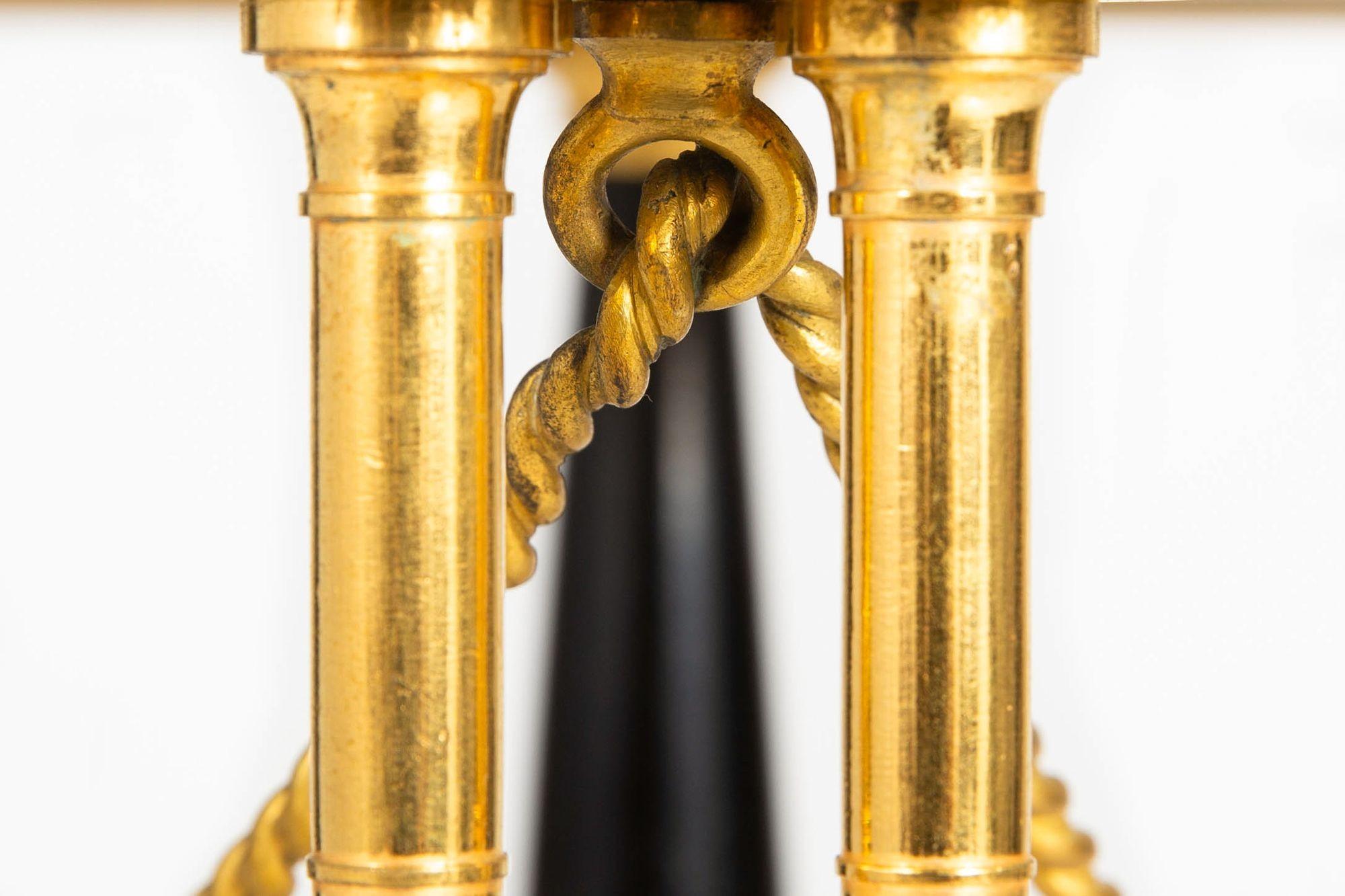 Table d'appoint en bronze doré de type Brisk One, façon Maison Jansen vers les années 1930 en vente 4