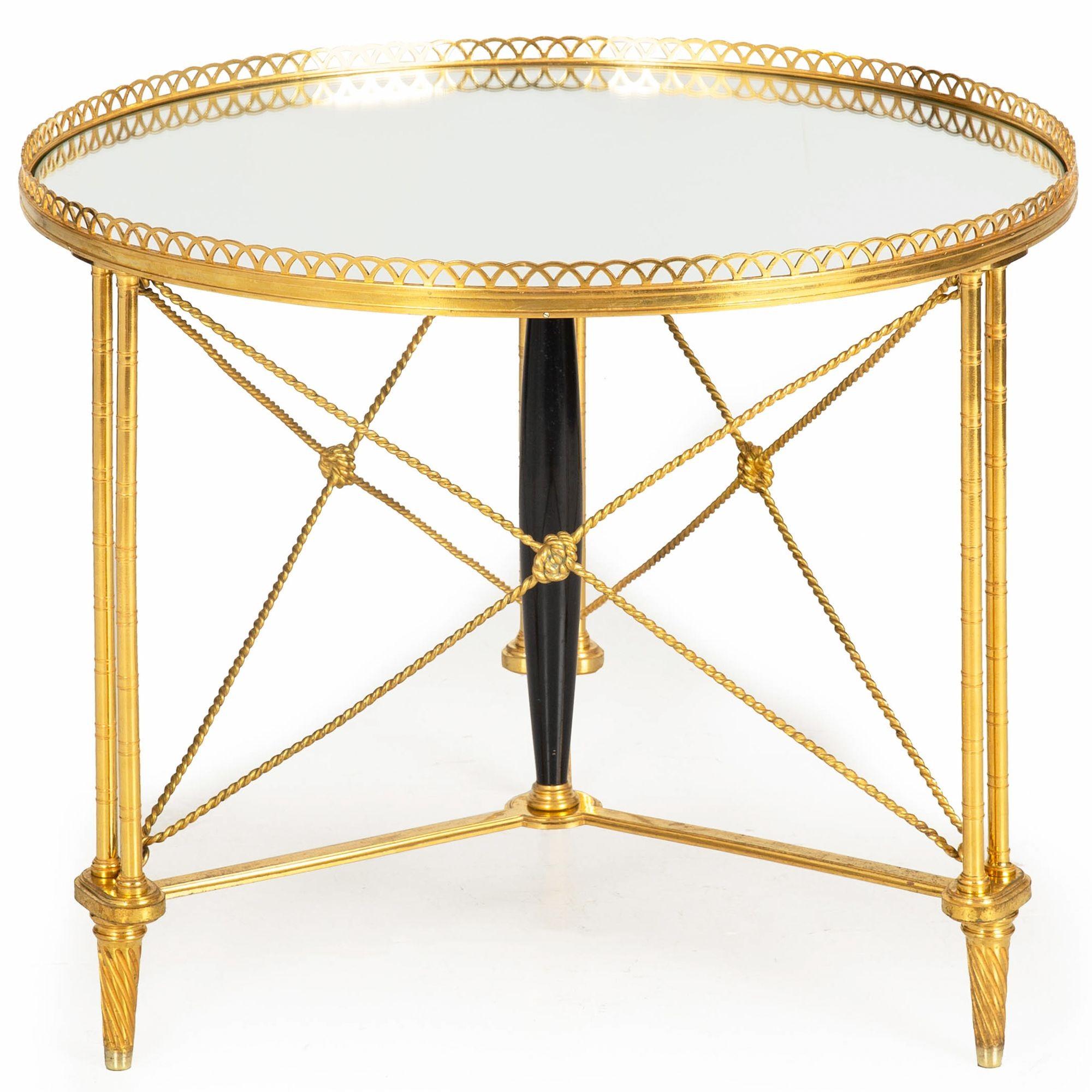 Table d'appoint en bronze doré de type Brisk One, façon Maison Jansen vers les années 1930 Bon état - En vente à Shippensburg, PA