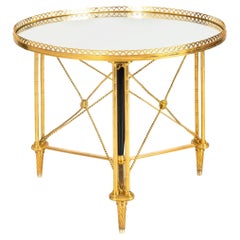 French Gilt Bronze Gueridon Side Table, manner of Maison Jansen ca. 1930s