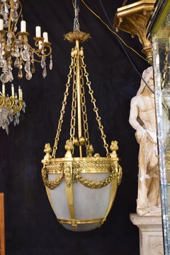 French Gilt Bronze Lantern, circa 1900