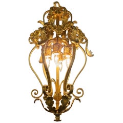 French Gilt Bronze Lantern