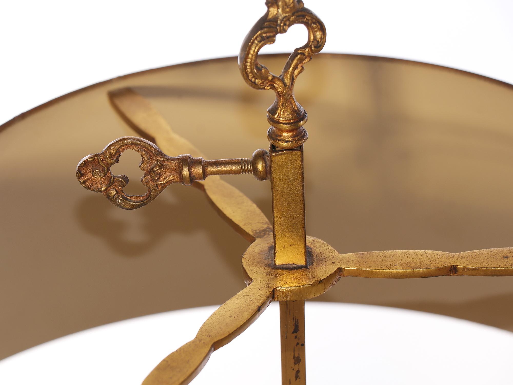 French Gilt Bronze Louis XV Style Bouillotte Lamp, 19th Century 6