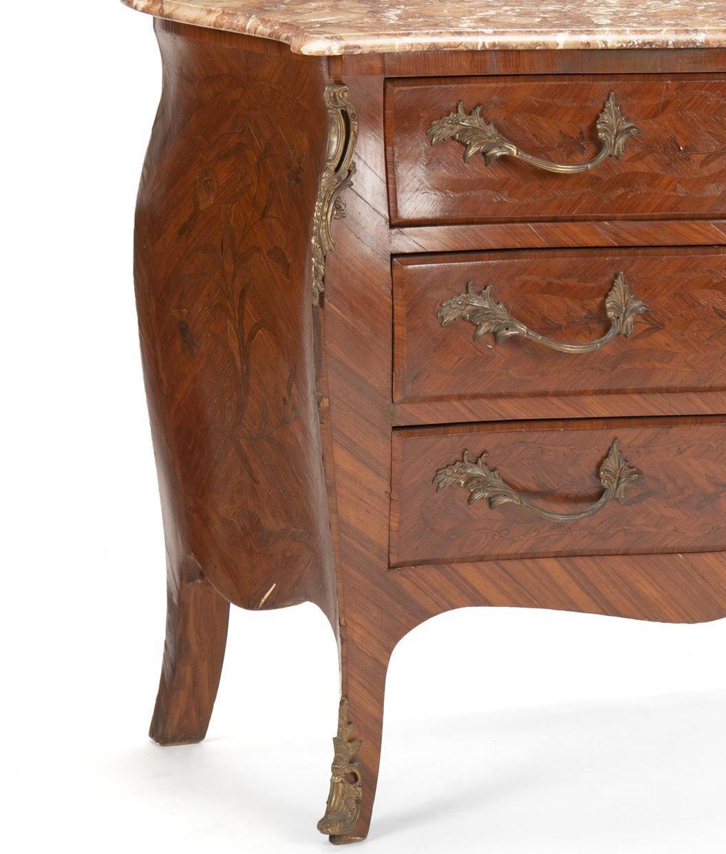 French Gilt Bronze Mounted Commode, 19th Century For Sale 5