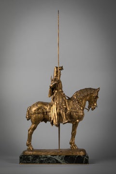 French Gilt Bronze of Louis d'Orleans, by Emmanuel Fremiet