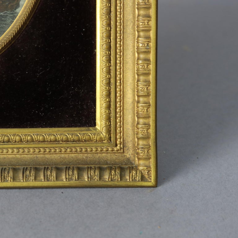 French Gilt Bronze Photo Frame and Early Orientalist Genre Scene ...