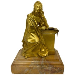 French Gilt Bronze Seated Figure