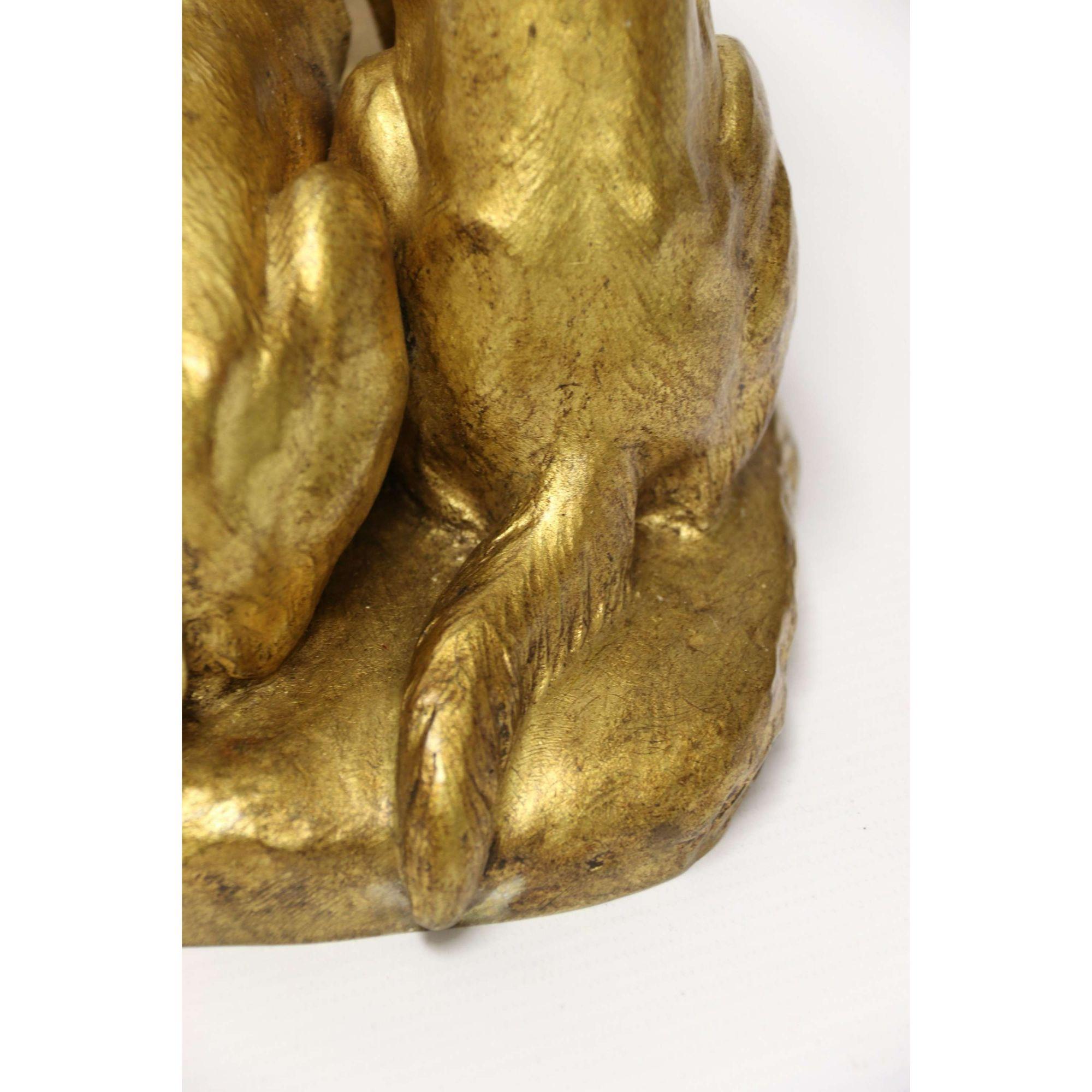 French Gilt Bronze Study of Two German Shepherd Dogs by Louis Riche, circa 1910 For Sale 11
