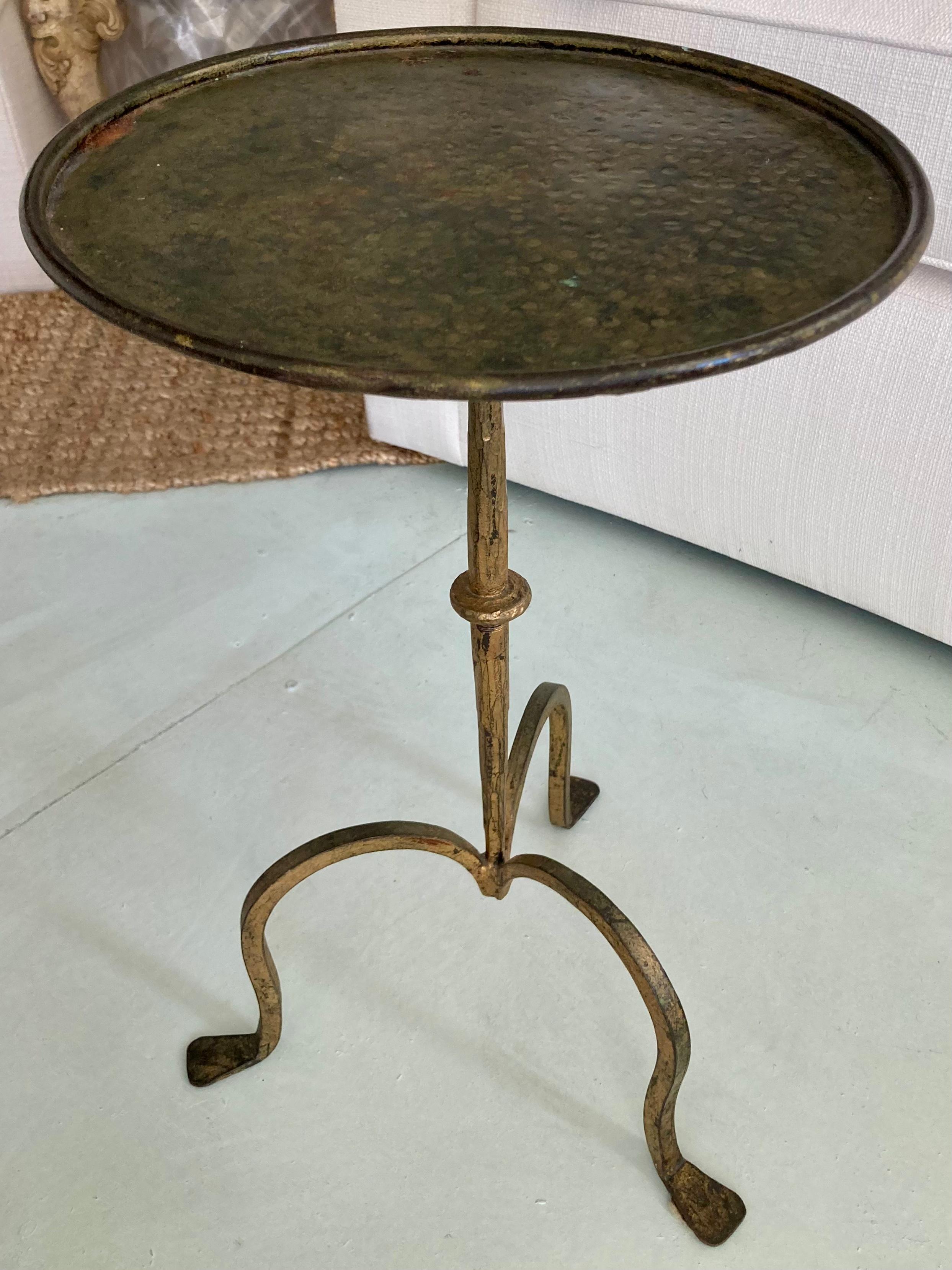 Beautiful French gilt bronze style Gueridon table. We have a similar one in our inventory so collect both!