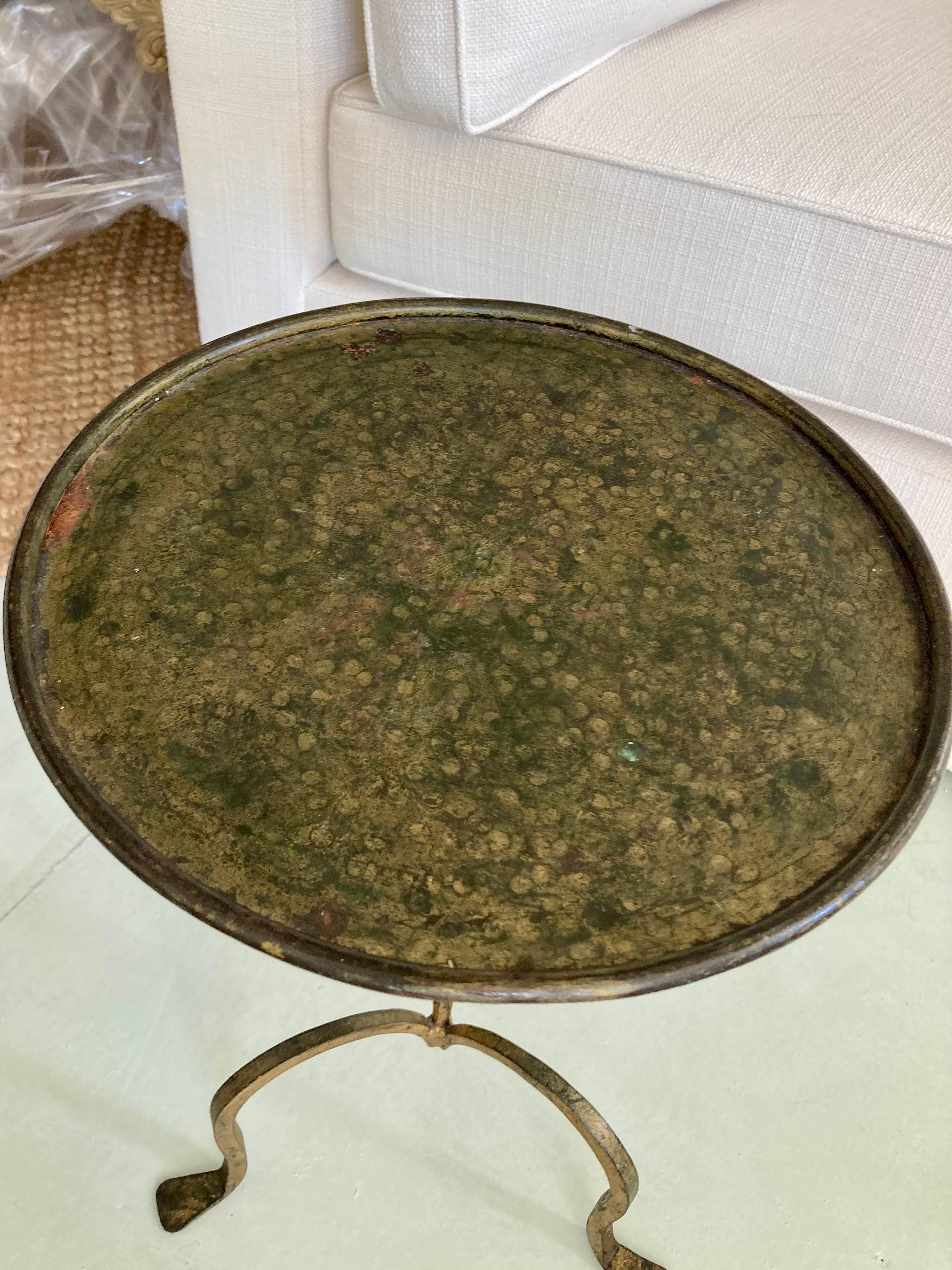 French Gilt Bronze Style Gueridon Table In Good Condition In Los Angeles, CA
