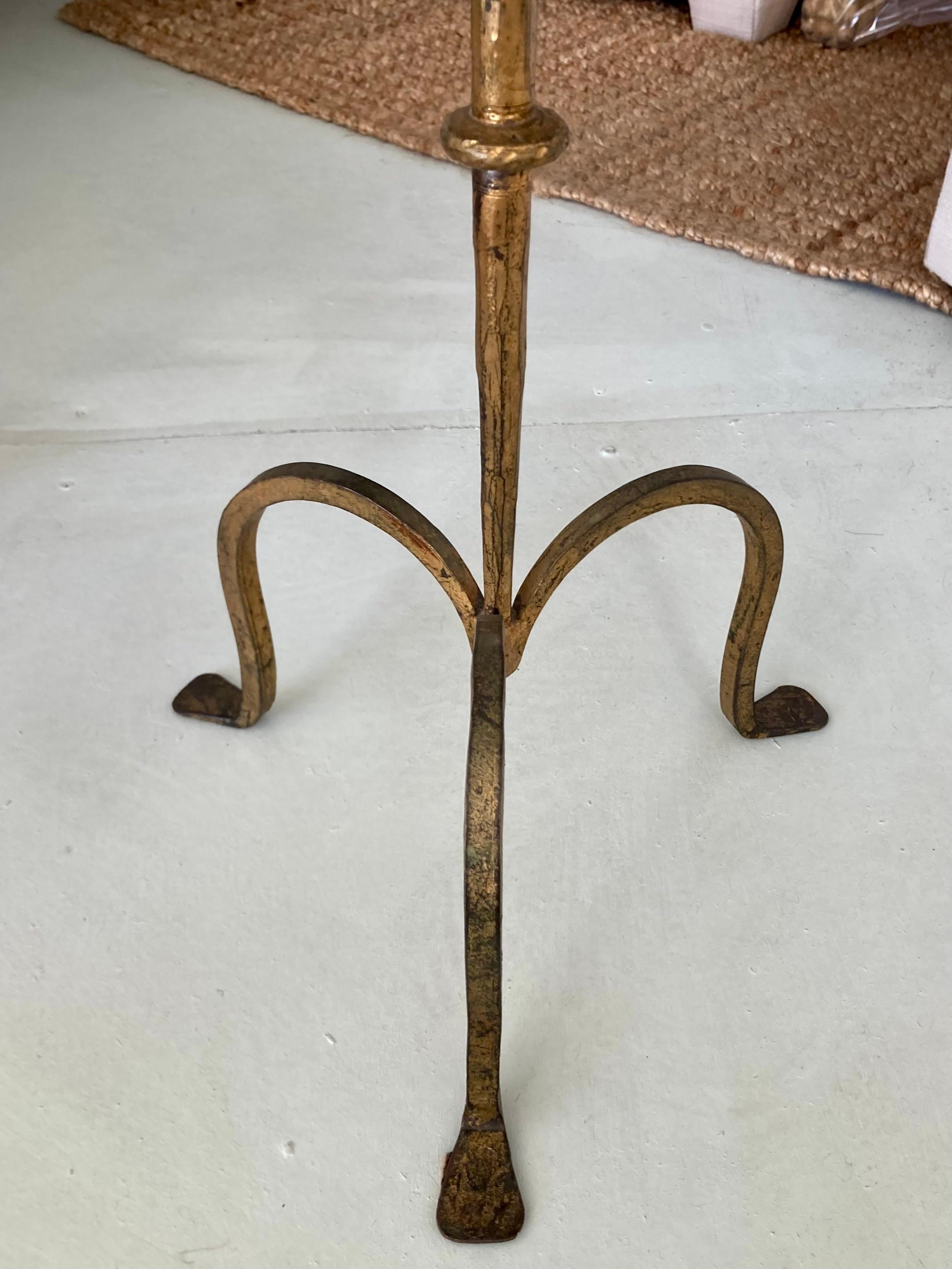Metal French Gilt Bronze Style Gueridon Table