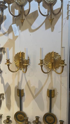 Appliques à soleil en bronze doré