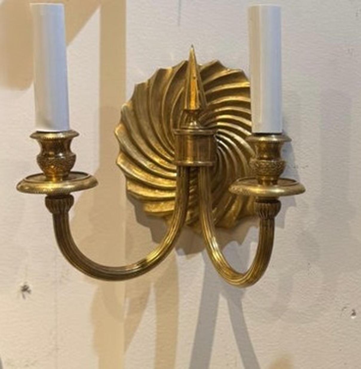 Apliques de bronce dorado francés Bronce en venta