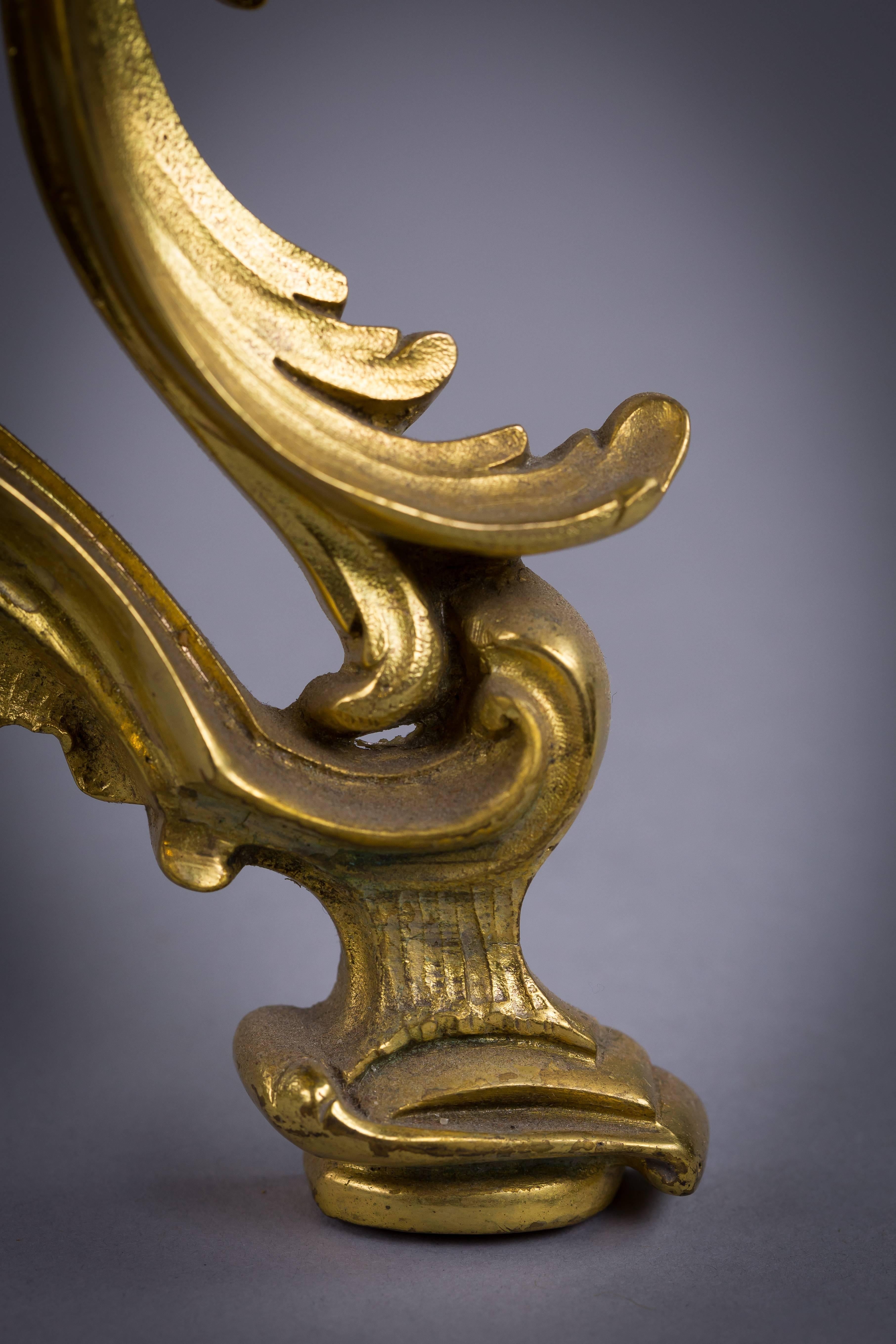 Fin du XIXe siècle Miroir de table en bronze doré, vers 1875 en vente