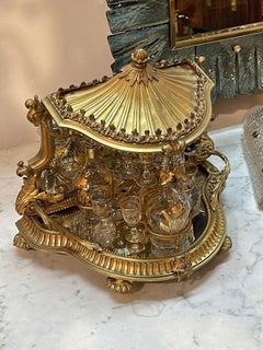 French Gilt Bronze Tantalus Set