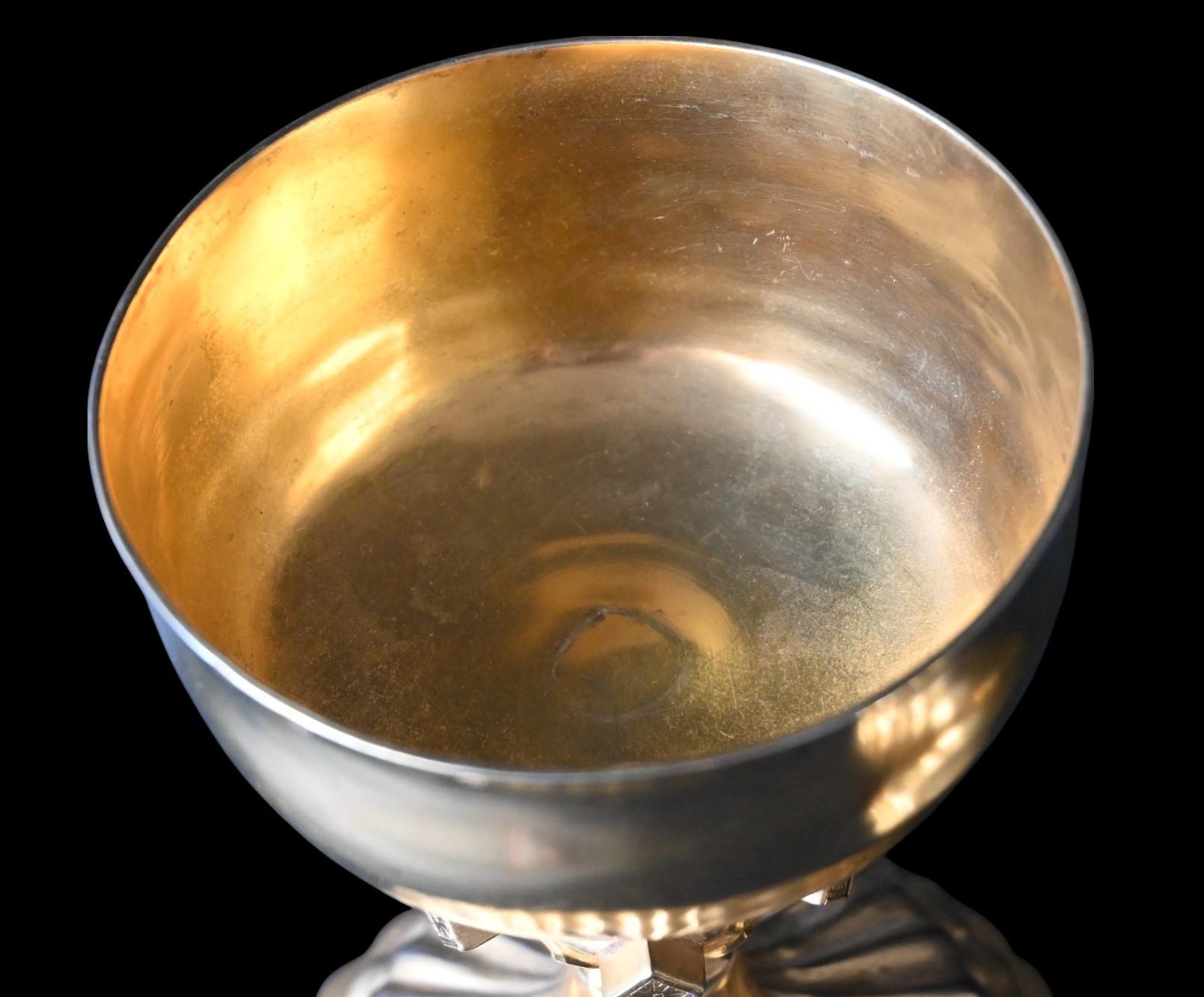 Ciboire français en vermeil - Coupe en argent, période Louis XV (vers 1740-1760) en vente 4