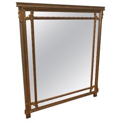French Gilt Cushion Mirror Mantelpiece Mirror This is an lovely 19th Century