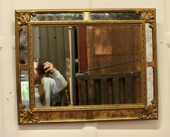 French Gilt Cushion Mirror This Is an Exquisite Piece