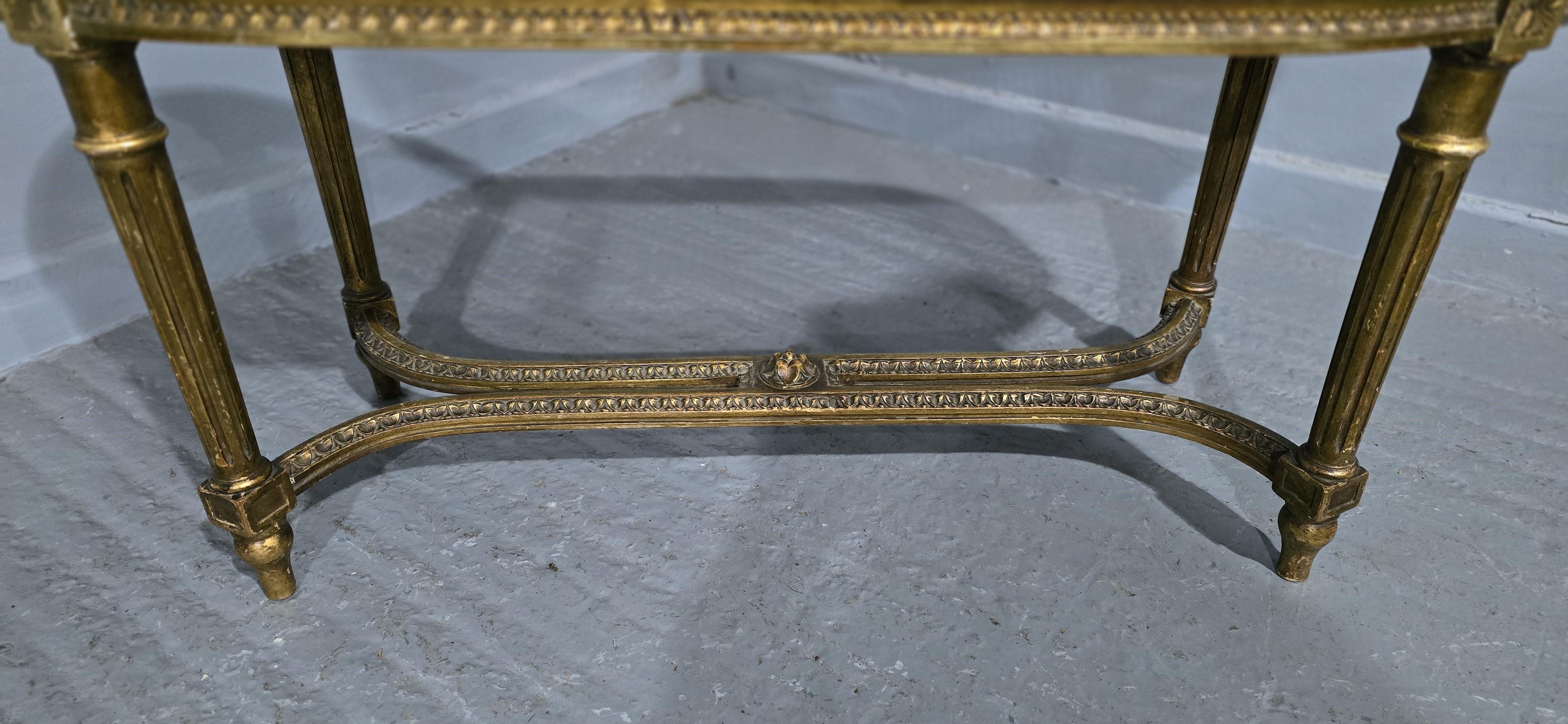 Francese Sgabello Duet francese dorato in vendita