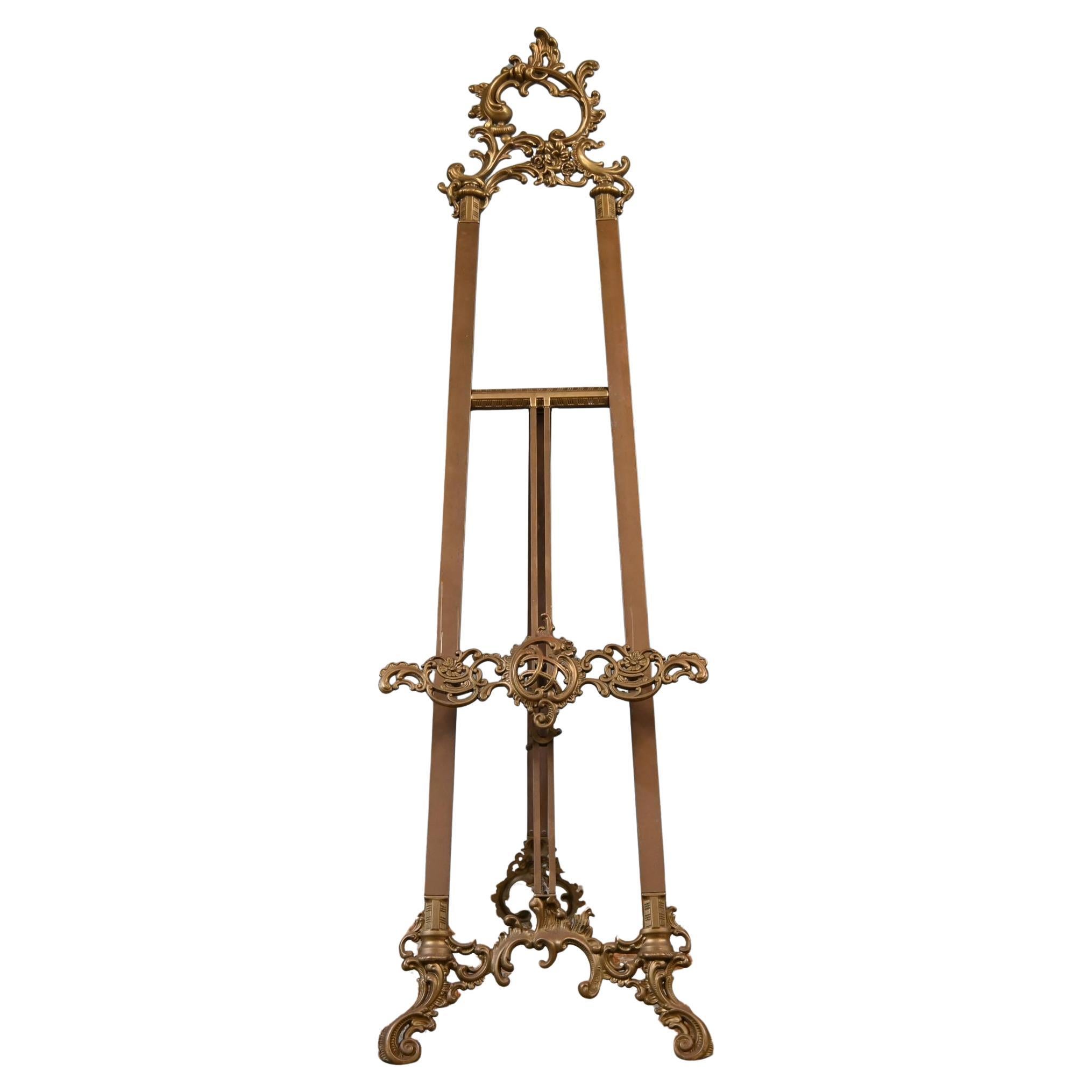 French Gilt Easel Rococo Display Painters Easels
